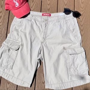 3/$25 Khaki Cargo Shorts · Size 38